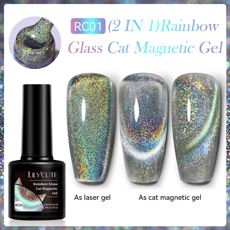 Iridescent Magnetic Cat-Eye Gel