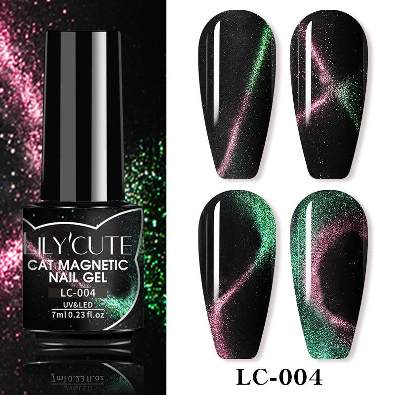 Iridescent Magnetic Cat-Eye Gel
