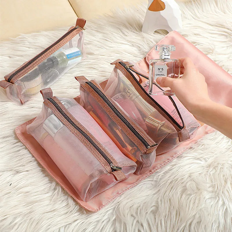 Four-Piece Foldable Cosmetic Organizer