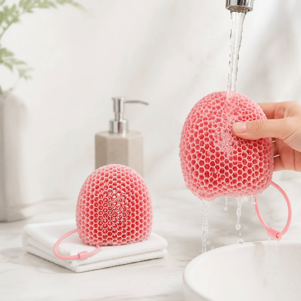 Honeycomb Silicone Body Scrubber