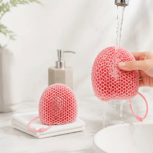 Honeycomb Silicone Body Scrubber