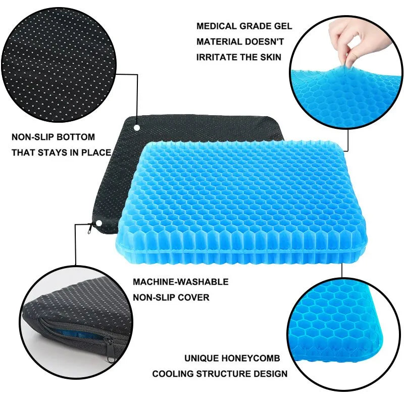 Breathable Honeycomb Gel Seat Cushion