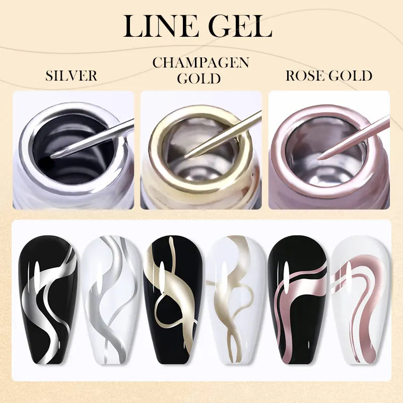 Metallic Painting Liner Gel