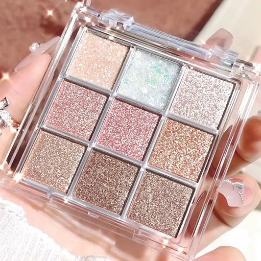 Pearlescent Glitter Eyeshadow Palette