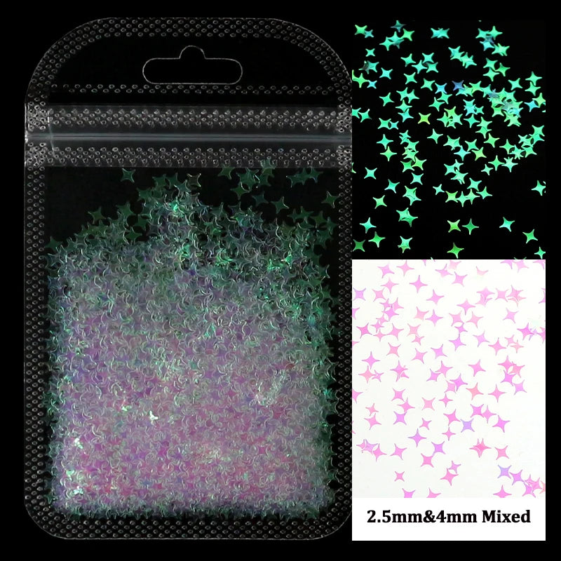 Holographic Nail Glitter Sequins