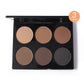 Six Color Contour Highlight Palette