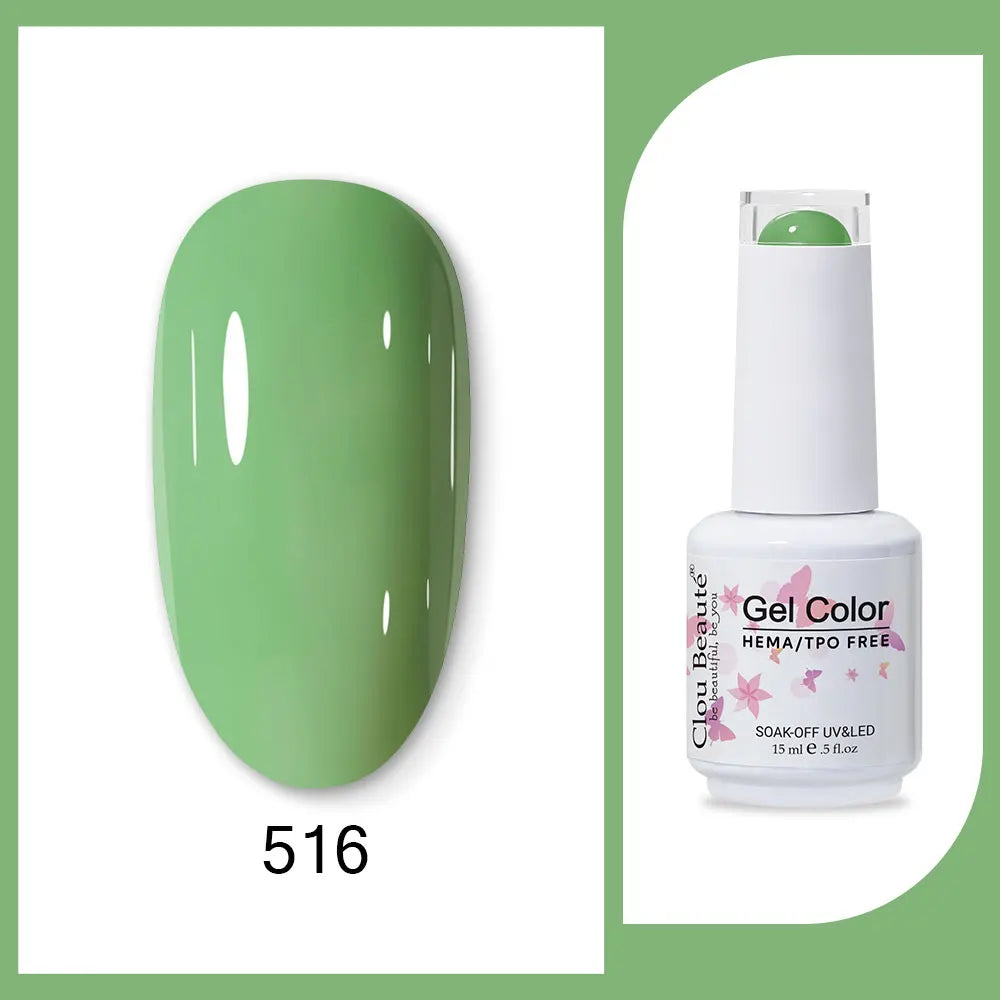 HEMA-Free Army Green Gel Polish