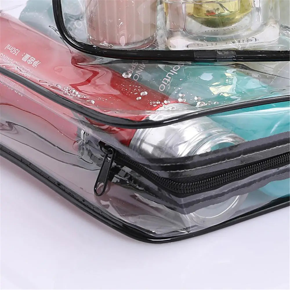 Transparent Zipper Toiletry Storage Pouch