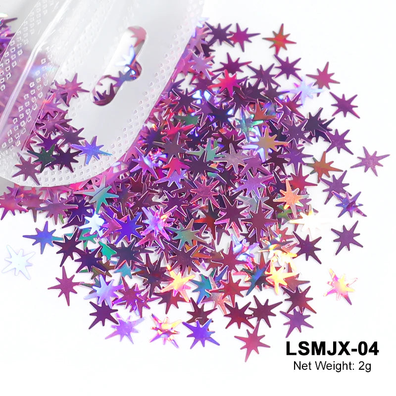 Holographic Nail Glitter Sequins
