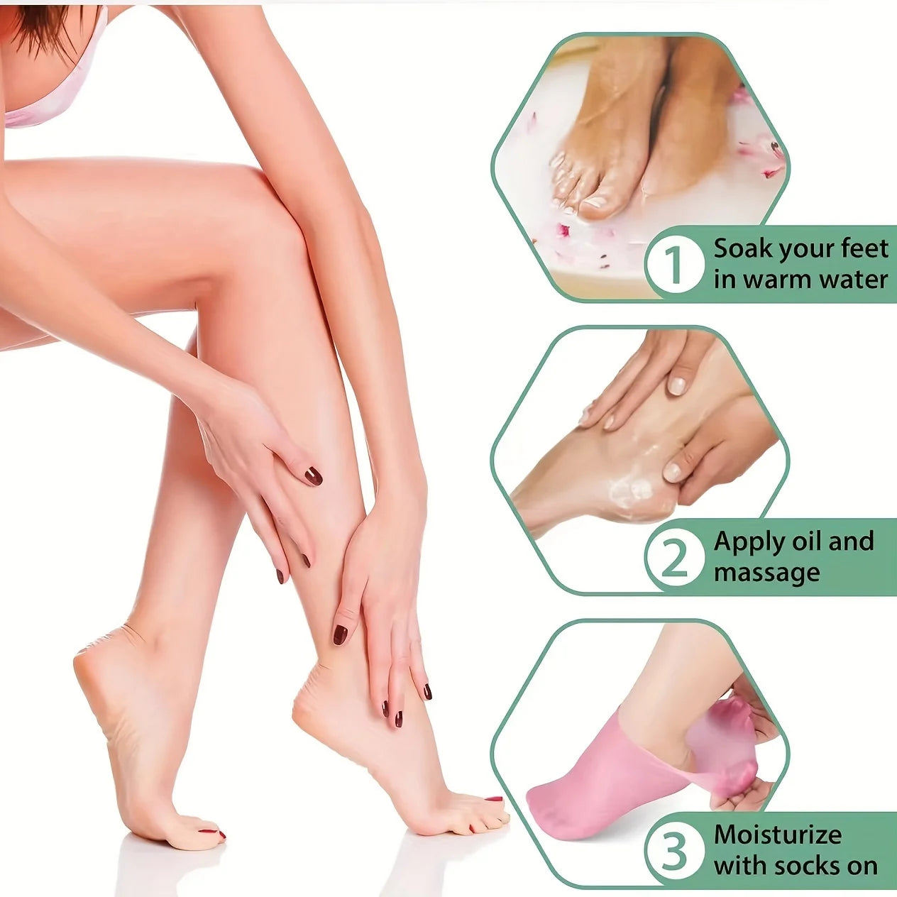 Silicone Moisturizing Foot Socks