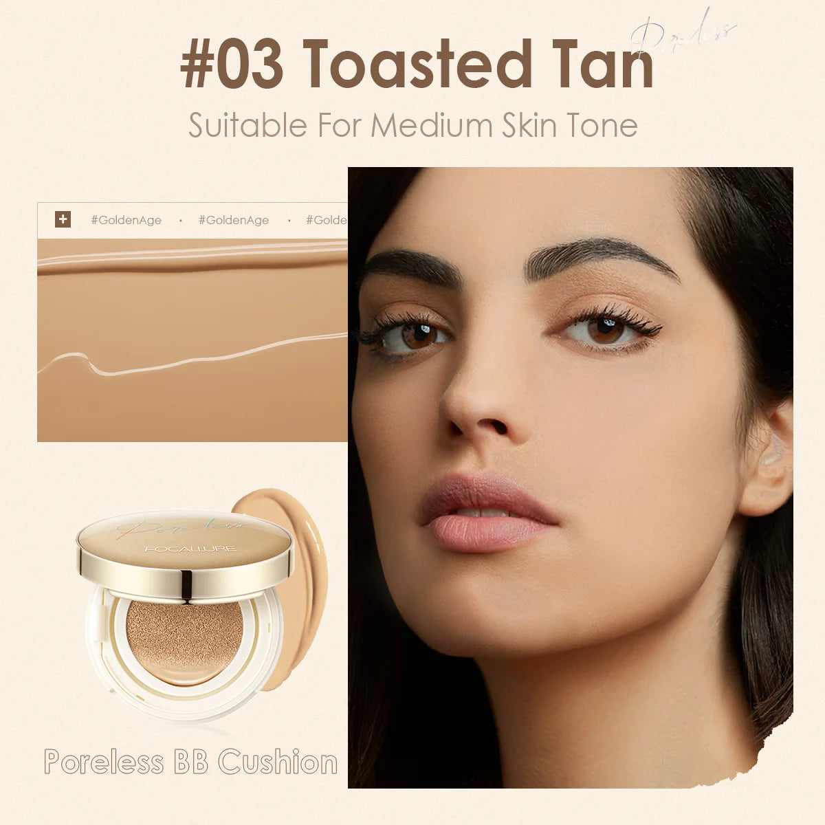 FOCALLURE Matte Cushion Foundation