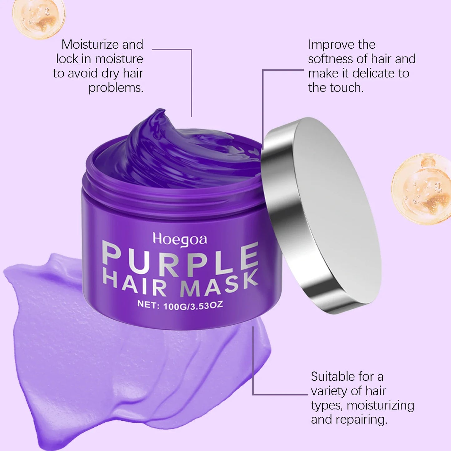 Purple Keratin Hair Mask
