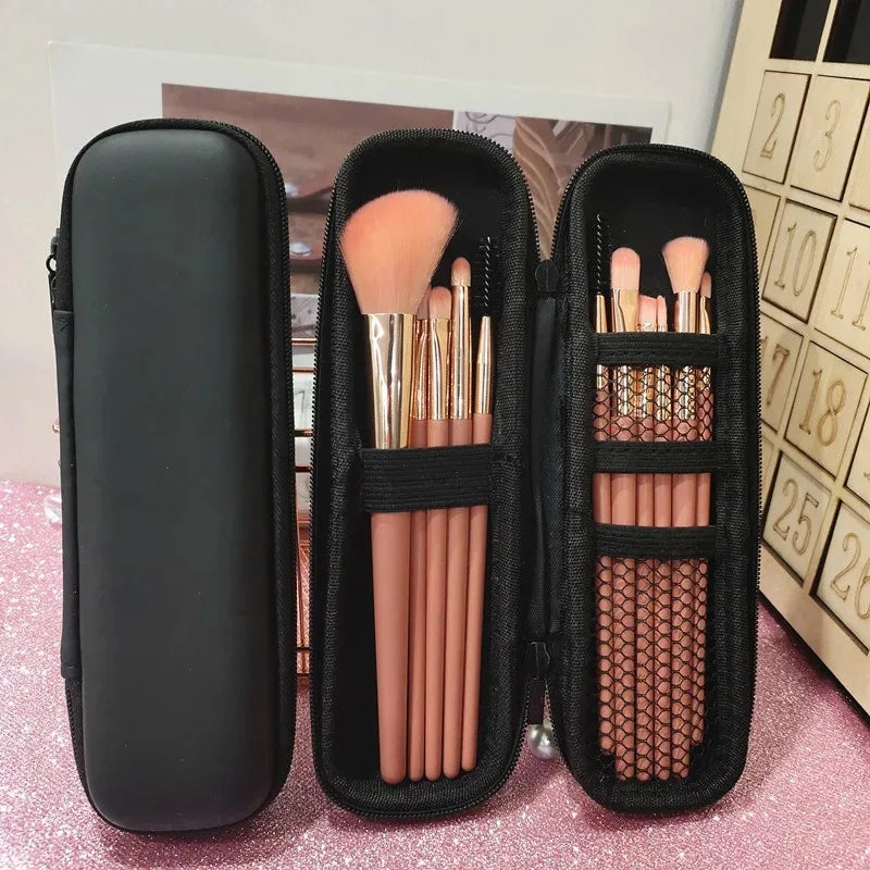 Double-Zip Makeup Brush Case