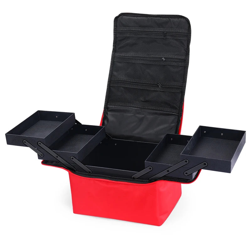Four-Tier Makeup Train Case