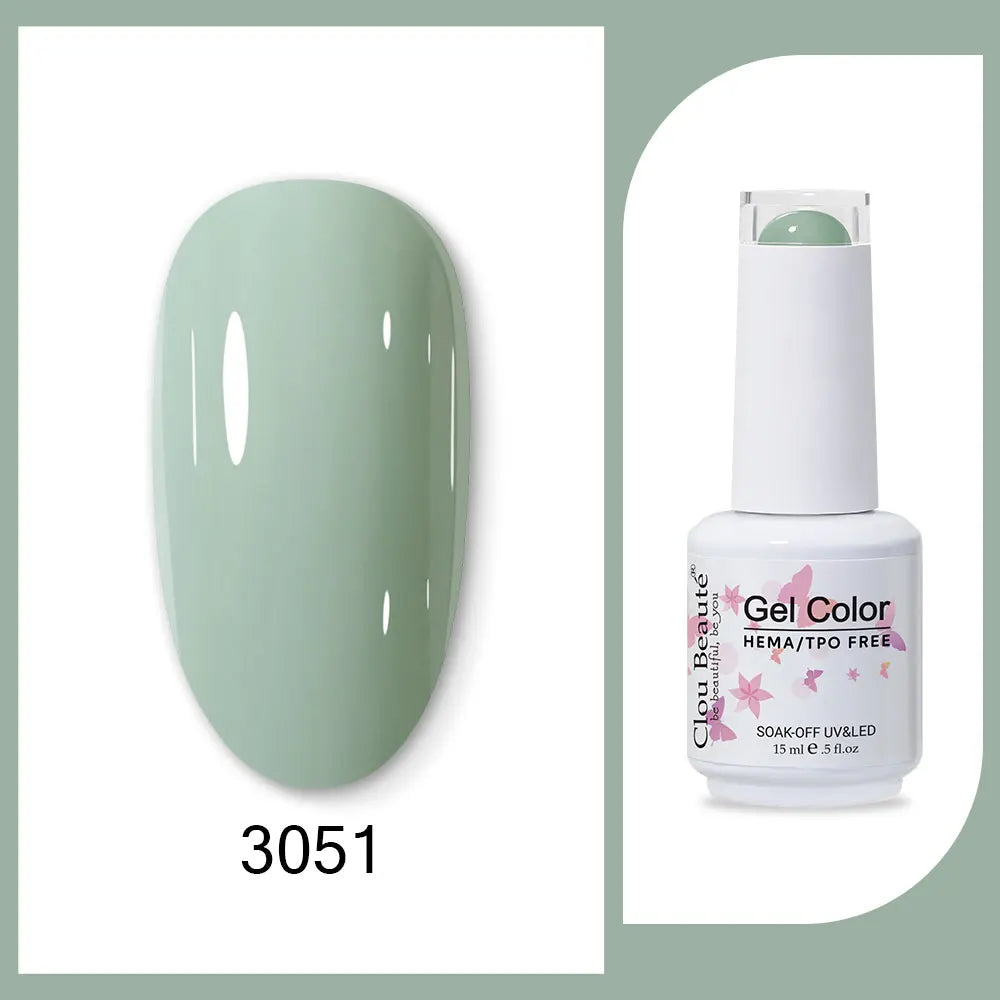 HEMA-Free Army Green Gel Polish