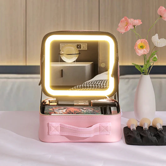 Adjustable Divider Makeup Train Case