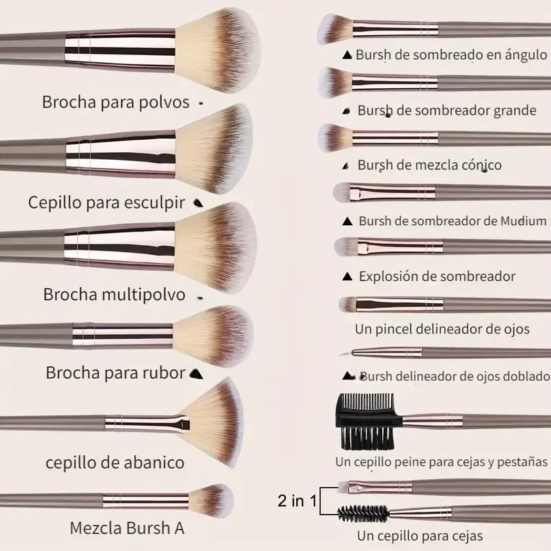Fluffy Multiuse Makeup Brush Set