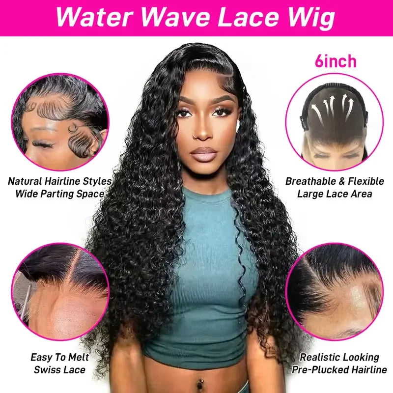 Brazilian Water Wave Glueless Wig