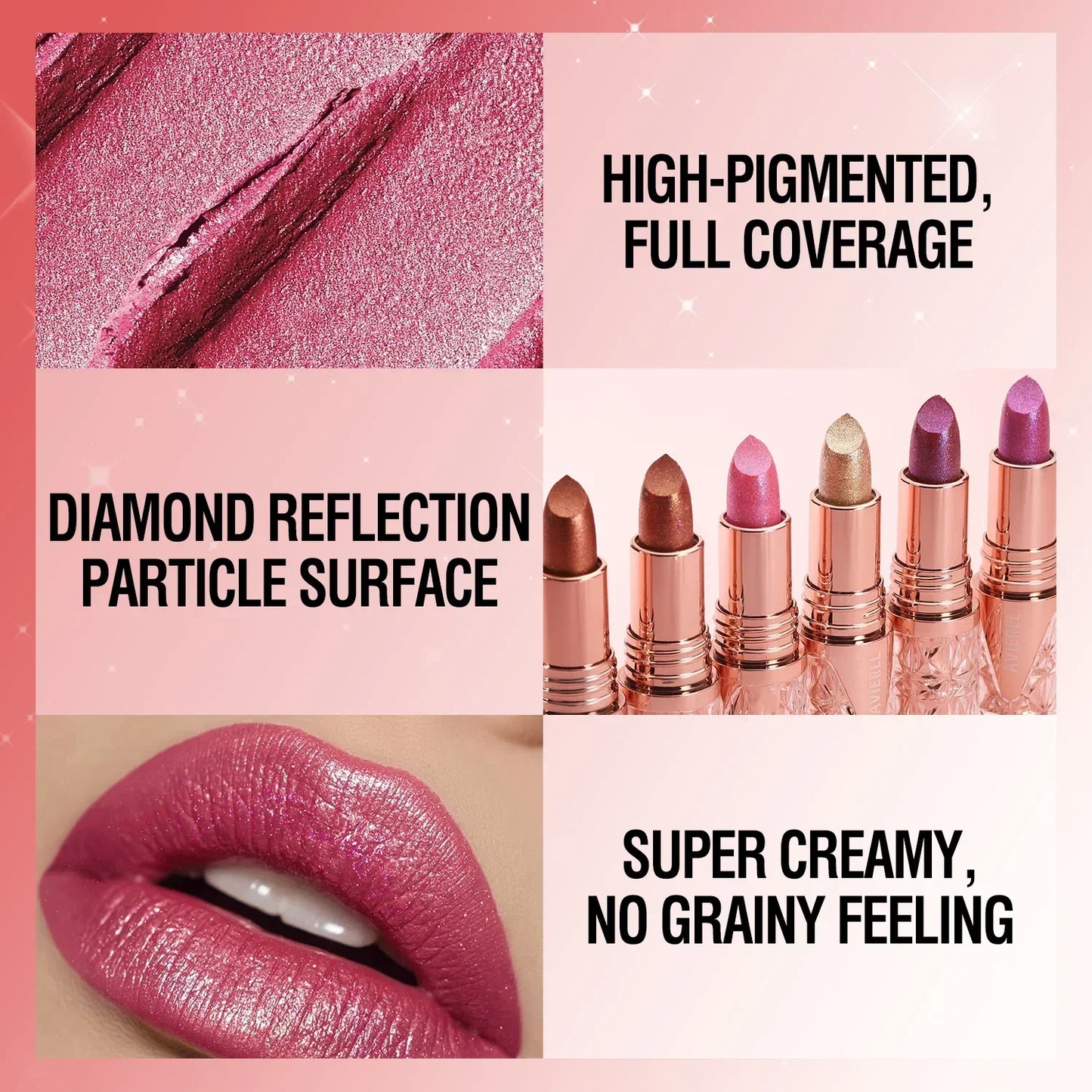 Quicksand Glitter Moisturizing Lipstick
