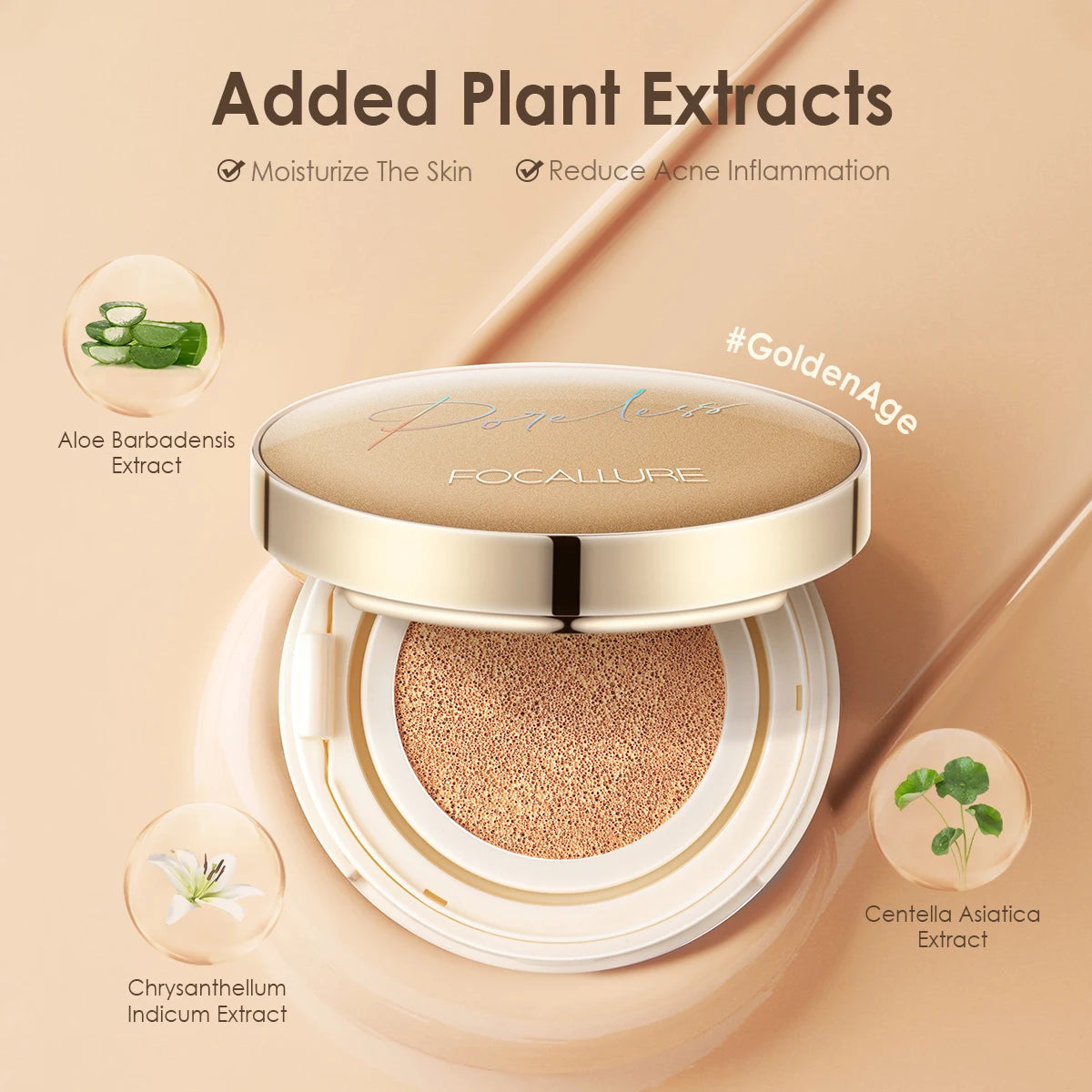 FOCALLURE Matte Cushion Foundation