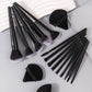 Soft Black Makeup Brush Set