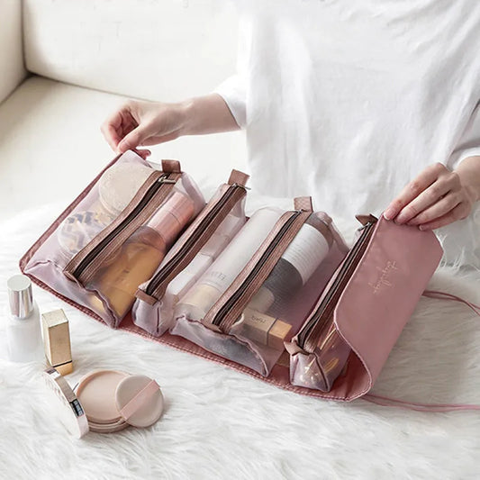 Four-Piece Foldable Cosmetic Organizer