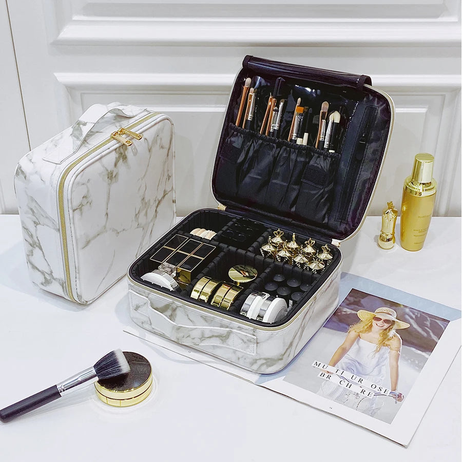 Marble PU Cosmetic Storage Bag
