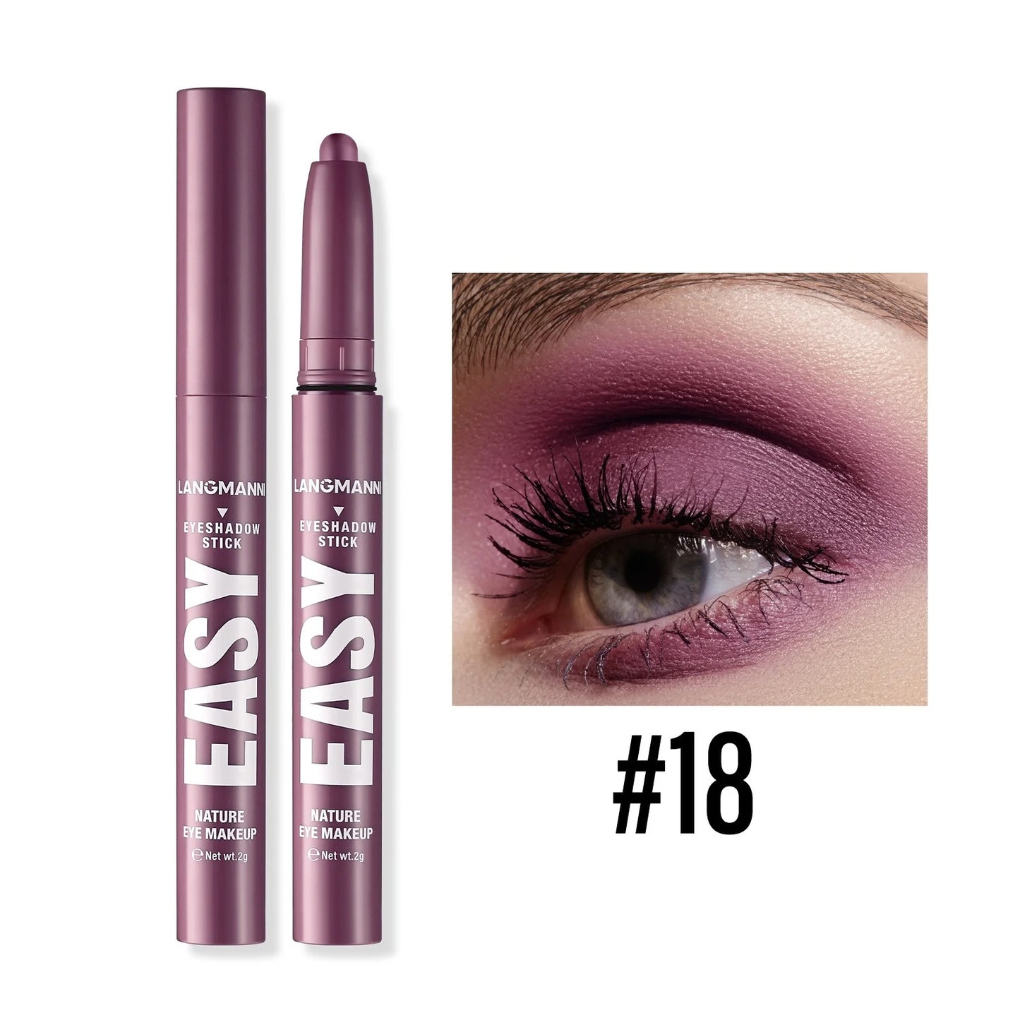 Twelve Color Shimmer Eyeshadow Stick
