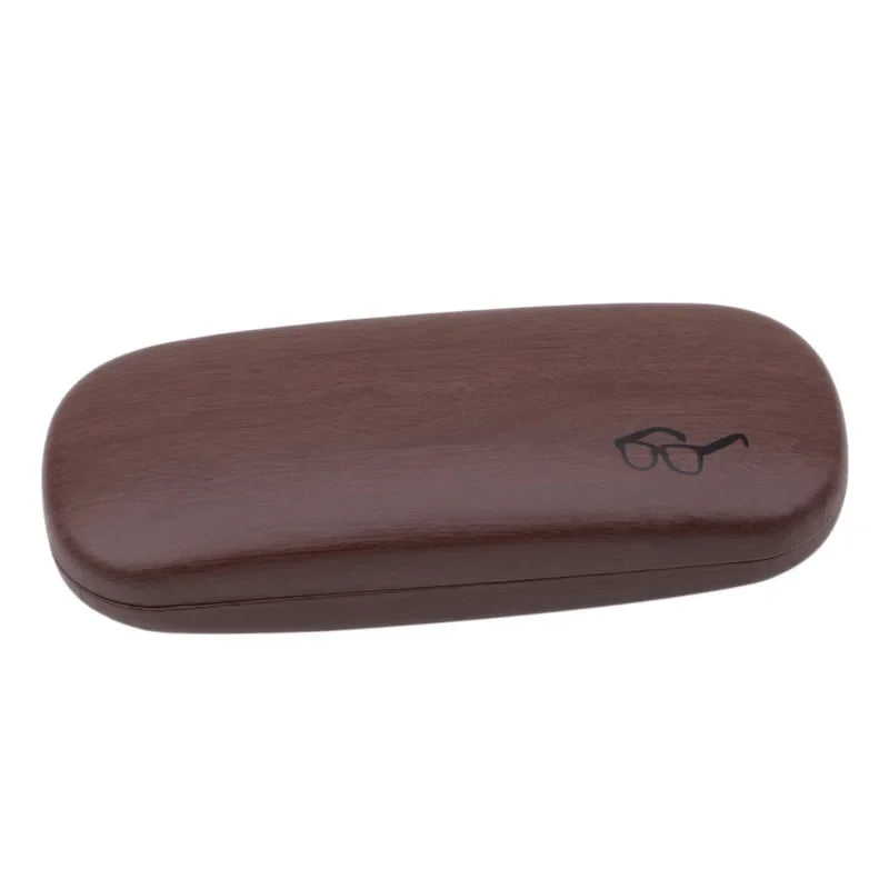 Wood Grain Eyeglass Hard Case