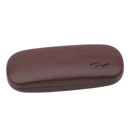Wood Grain Eyeglass Hard Case